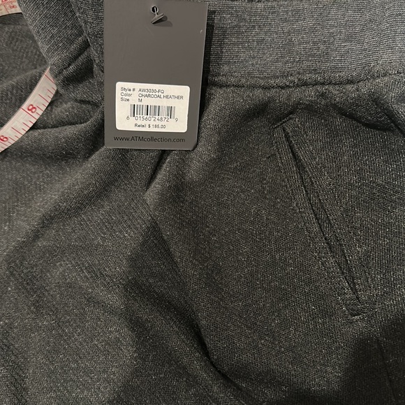 ATM Anthony Thomas Melillo French Terry Joggers Heather Charcoal Grey sz… - Picture 6 of 7